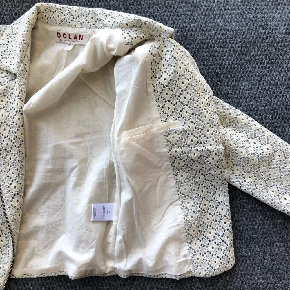 Dolan west coast collection rossi eyelet moto jacket size small